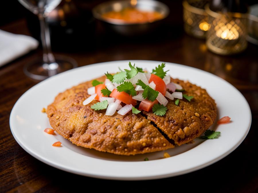 Roasted / Fried Papad served at Royal Food House